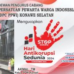 Peringati Hari Anti Korupsi Sedunia, Ketua Dpc PPWI Konawe Selatan Mendesak KPK RI  Segera Periksa Kepala ULP