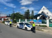 Patroli KRYD Ditlantas Polda Sultra Amankan Ibadah Jumat Agung, Situasi Berjalan Aman dan Kondusif