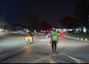 Polantas Polda Sultra Intensifkan Patroli Malam Minggu, Situasi Kota Tetap Aman dan Kondusif